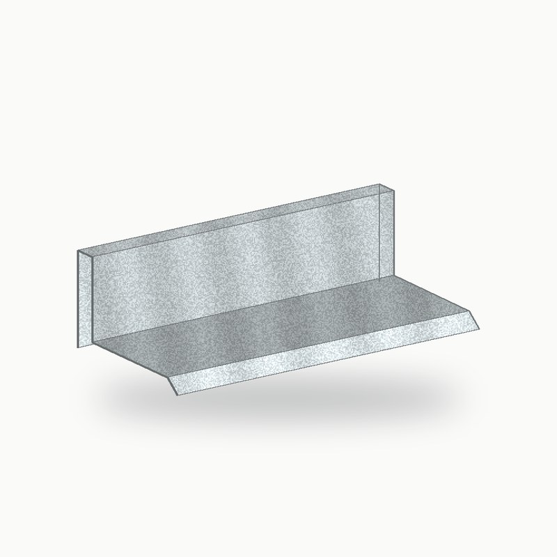 Bandeau metallique de finition acier 2 m - SuissePliage