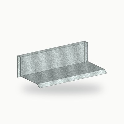 Bandeau metallique de finition galva 2 m - SuissePliage