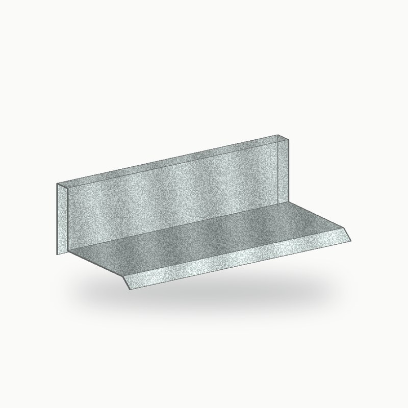 Bandeau metallique de finition galva 2 m - SuissePliage