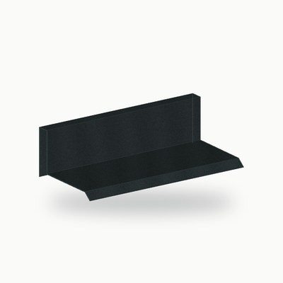 Bandeau metallique de finition zinc noir 2 m - SuissePliage
