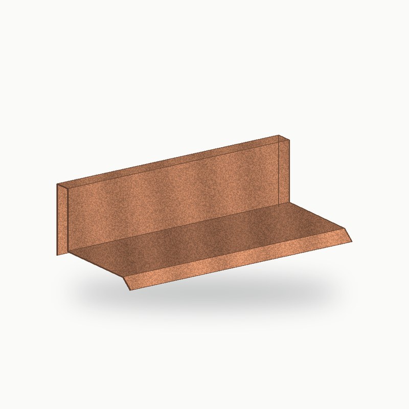 Bandeau metallique de finition cuivre 2 m - SuissePliage