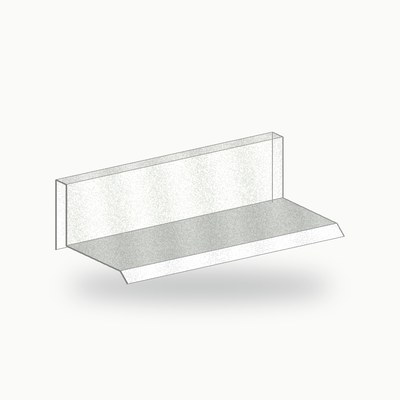 Bandeau metallique de finition alu RAL 9016 2 m - SuissePliage