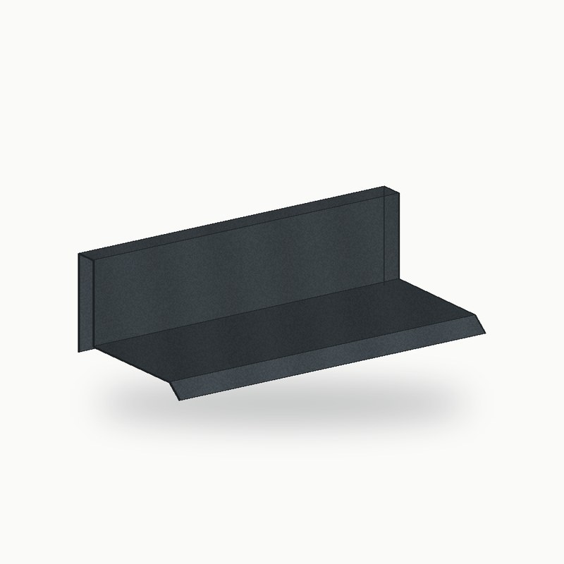 Bandeau metallique de finition alu RAL 7016 2 m - SuissePliage