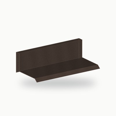 Bandeau metallique de finition alu RAL 8019 2 m - SuissePliage