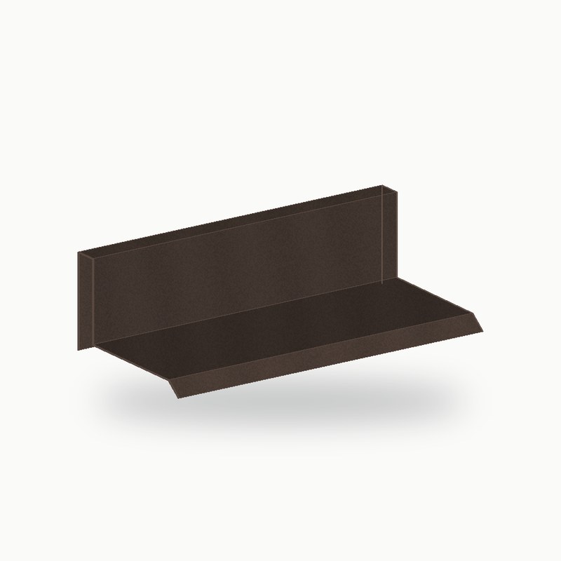 Bandeau metallique de finition alu RAL 8019 2 m - SuissePliage