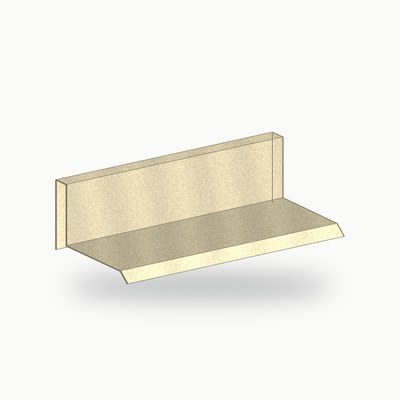 Bandeau metallique de finition alu RAL 1015 2 m - SuissePliage