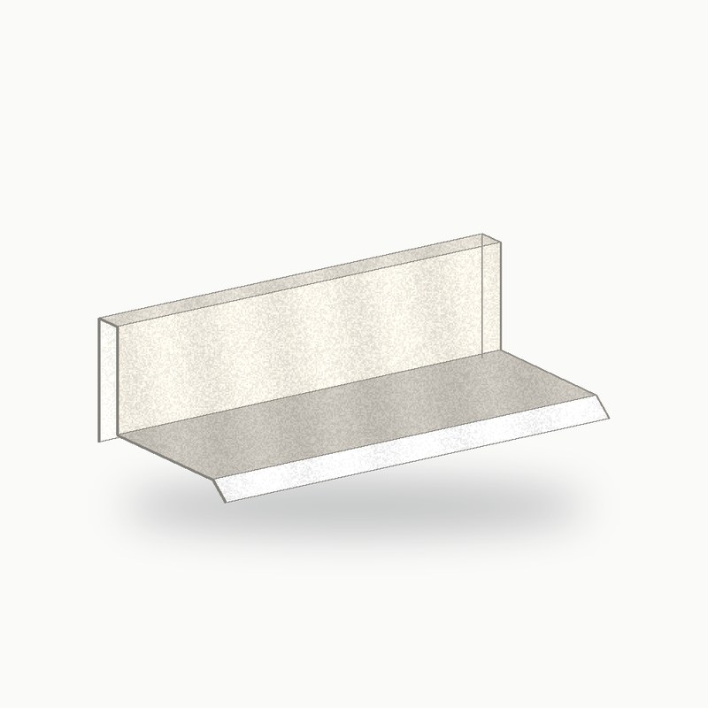 Bandeau metallique de finition alu RAL 9010 2 m - SuissePliage