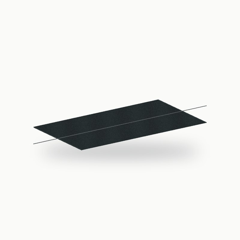 Tole plane metallique standard zinc noir 2 m - SuissePliage