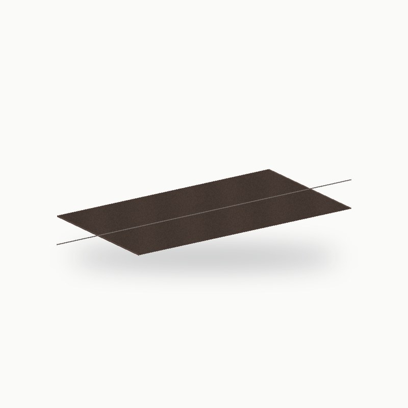 Tole plane metallique standard alu RAL 8019 2 m - SuissePliage