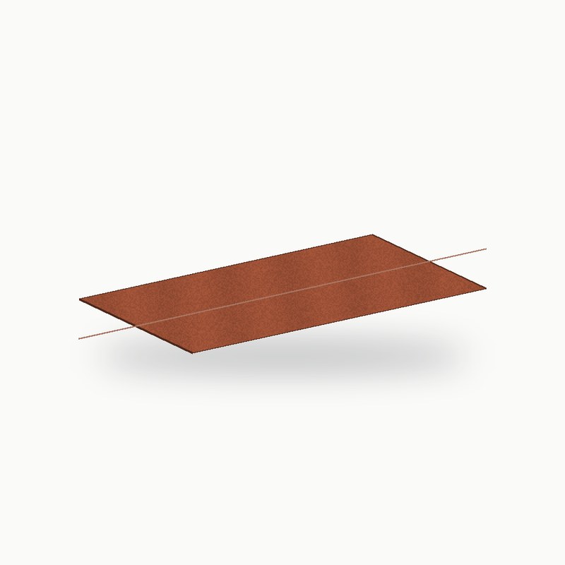 Tole plane metallique standard alu RAL 8004 2 m - SuissePliage