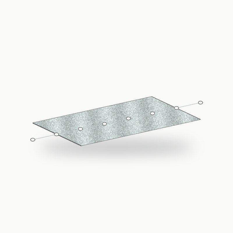Eclisse de fixation galva galva - SuissePliage