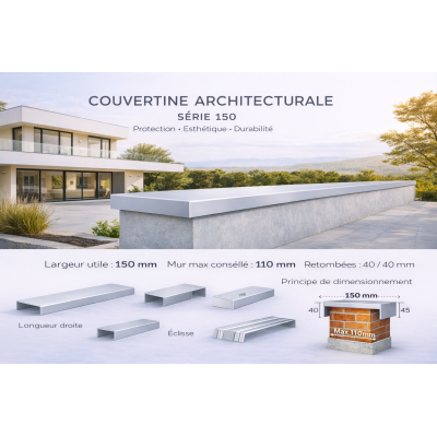 Couvertines métalliques (toits plats & murs)