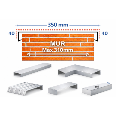 Mauer- und Attikaabdeckungen – Serie 350 mm