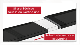 clipsation couvertine