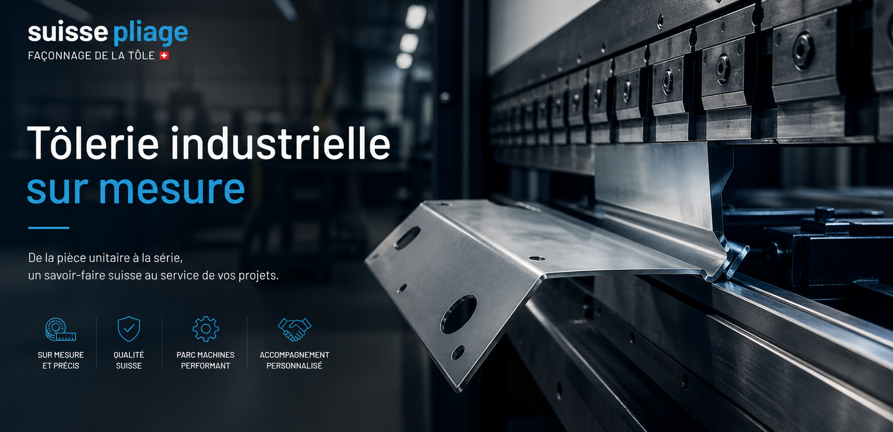 Tôlerie industrielle sur mesure en Suisse - pliage découpe soudure thermolaquage SuissePliage
