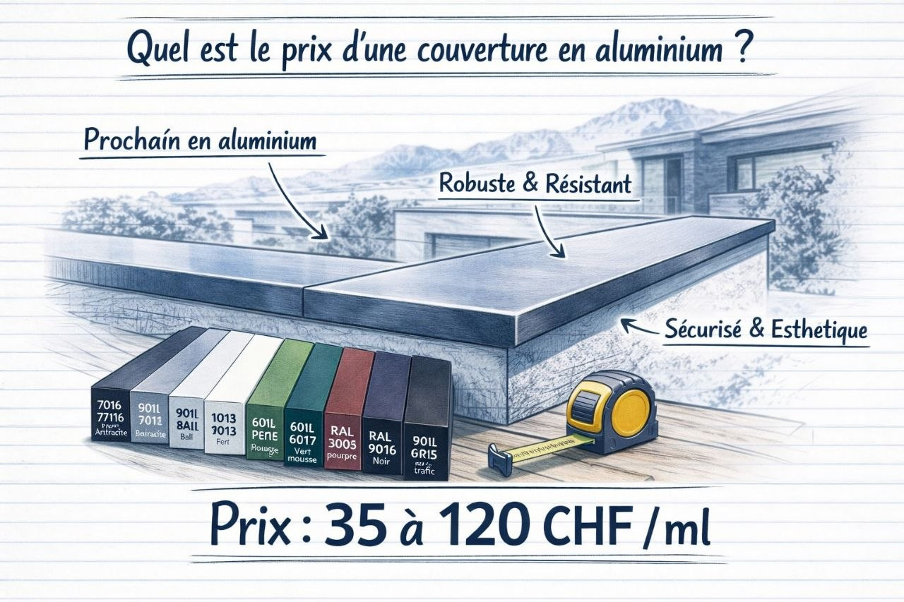 Qual è il prezzo di un copriferro in alluminio in Svizzera?